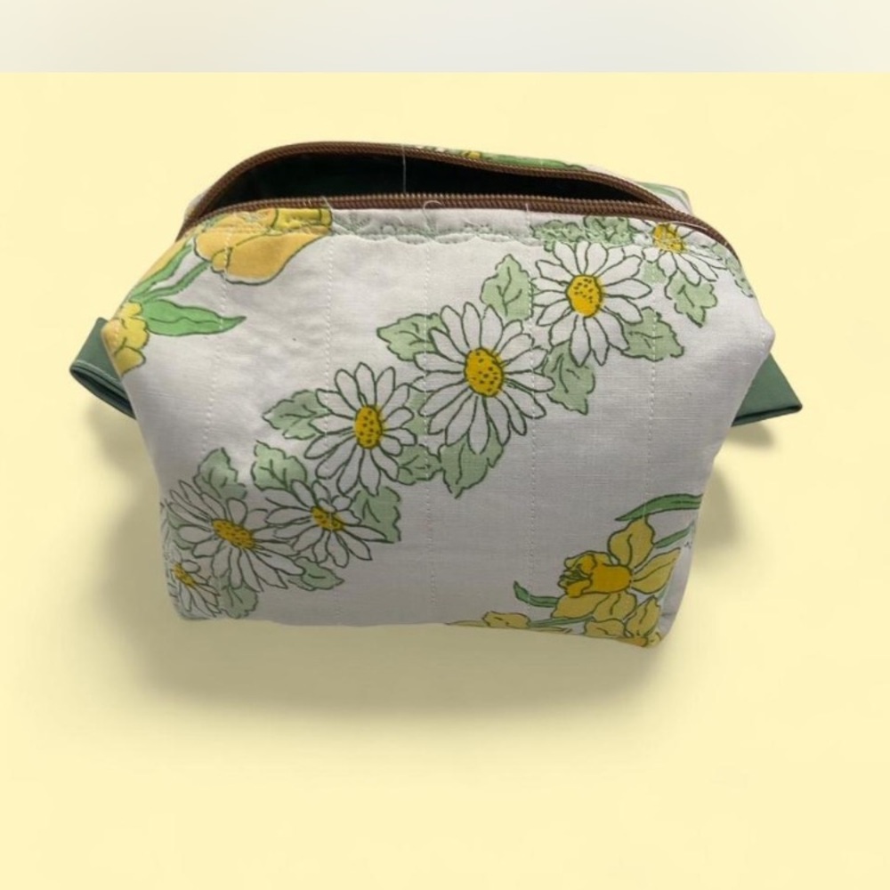 Floral Print Cosmetic Pouch